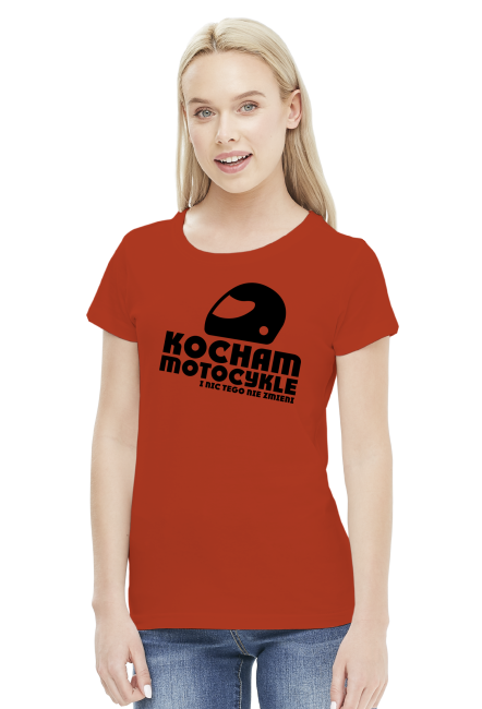 Kocham motocykle i nic tego nie zmieni - koszulka motocyklowa damska