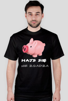 Hajs się nie zgadza (męska, czarna)