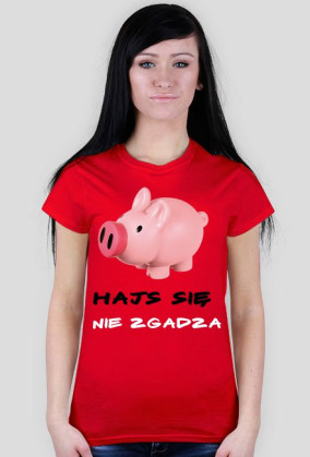 Hajs się nie zgadza (damska, czerwona)