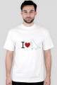 I LOVE White Swiss T-shirt