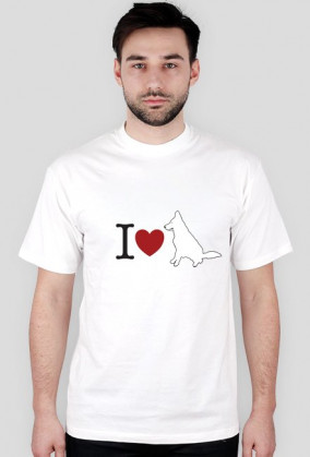 I LOVE White Swiss T-shirt
