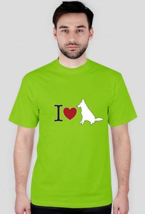 I LOVE White Swiss T-shirt