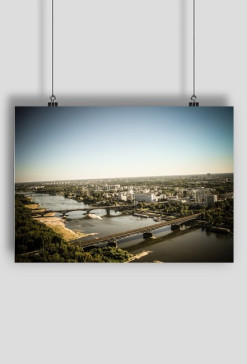 View of the bridges in Warsaw