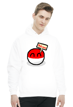 Polandball Welcome Bluza z kapturem