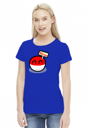 Polandball Welcome Koszulka Damska