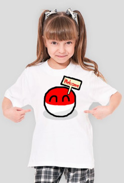 Polandball Welcome Koszulka Dziewczynka