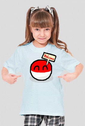 Polandball Welcome Koszulka Dziewczynka
