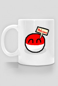 Polandball Welcome Kubek