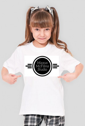 Koszulka dziewczęca z logiem MaxusMcFilmsStudio