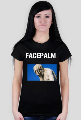 Facepalm (damska, czarna)