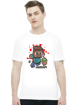 Minecraft - Biały T-Shirt