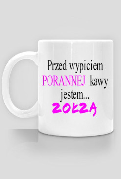 przed wypiciem porannej kawy jestem zołzą