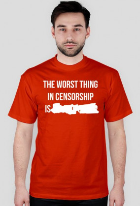 The worst thing in censorship - biały