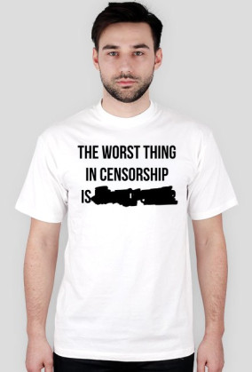 The worst thing in censorship - czarny