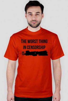 The worst thing in censorship - czarny