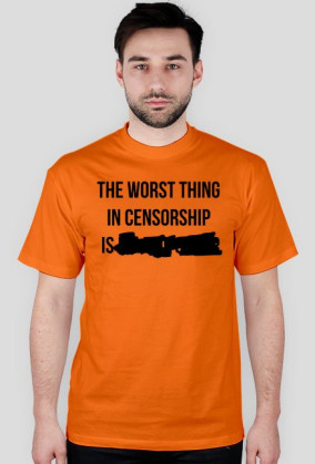 The worst thing in censorship - czarny
