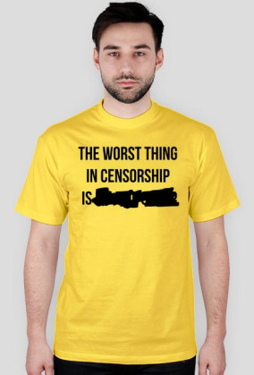 The worst thing in censorship - czarny