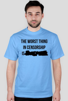 The worst thing in censorship - czarny