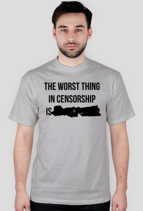 The worst thing in censorship - czarny