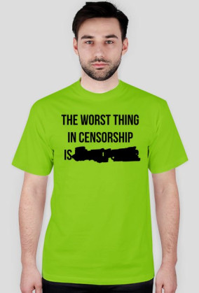 The worst thing in censorship - czarny
