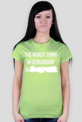 The worst thing in censorship - biały