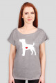 Damska koszulka (wycięcie) - Russell Terrier