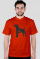 Męska koszulka - Russell Terrier - ciemny