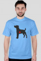 Męska koszulka - Russell Terrier - ciemny