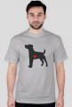 Męska koszulka - Russell Terrier - ciemny