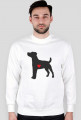 Męska bluza - Russell Terrier - ciemny