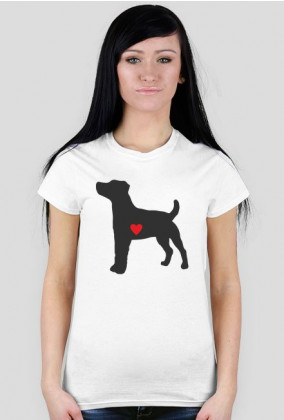 Damska koszulka - Russell Terrier - ciemny