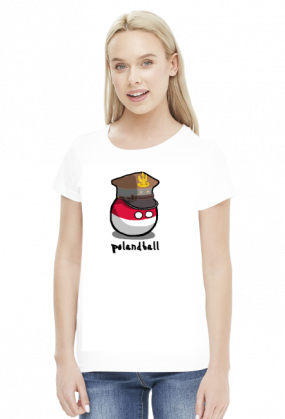 Polandball Chorąży Koszulka damska