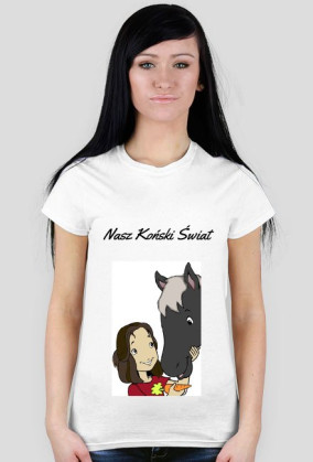 KOSZULKA - Nasz Koński Świat (BIAŁA)
