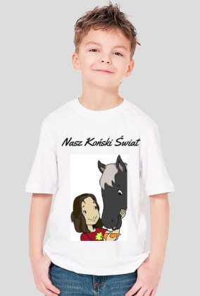 KOSZULKA - Nasz Koński Świat (BIAŁA)