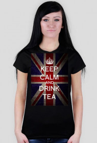 Keep Calm and Drink Tea-czarna