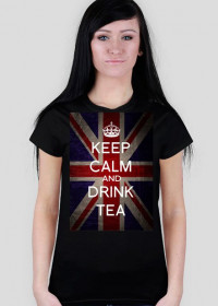 Keep Calm and Drink Tea-czarna