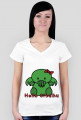 Hello Cthulhu - Koszulka damska typu V-neck