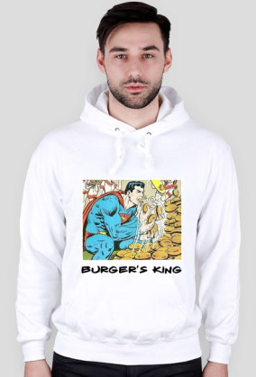 SuperMan Burger'sKing Bluza z kapturem