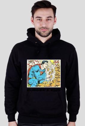 SuperMan Burger'sKing Bluza z kapturem