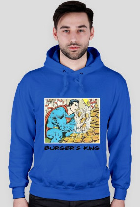 SuperMan Burger'sKing Bluza z kapturem
