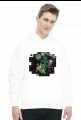Minecraft - Biała Bluza z Kapturem