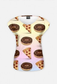PIZZA DONUT | t-shirt damski