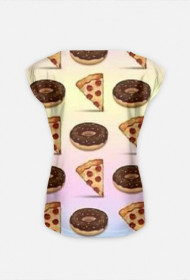 PIZZA DONUT | t-shirt damski