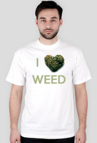 I LOVE WEED white