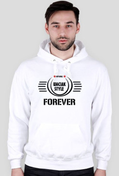 Męska Biała bluza UMCIAK STYLE