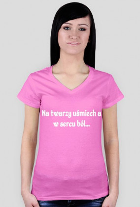 Na twarzy uśmiech a w sercu ból...