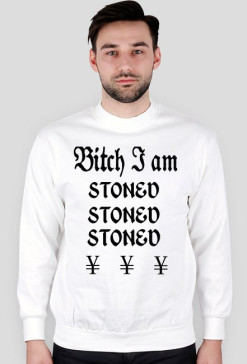 bluza stoned biała