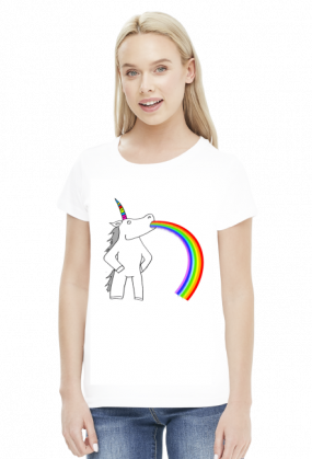 JEDNOROŻEC UNICORN RZYGAM TĘCZĄ