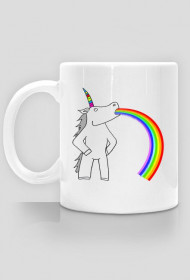 JEDNOROŻEC UNICORN RZYGAM TĘCZĄ