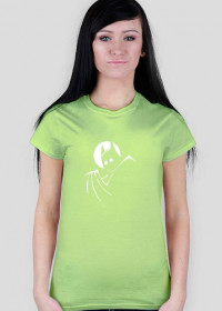 Zielona koszulka damska - Szczęśliwy Batman